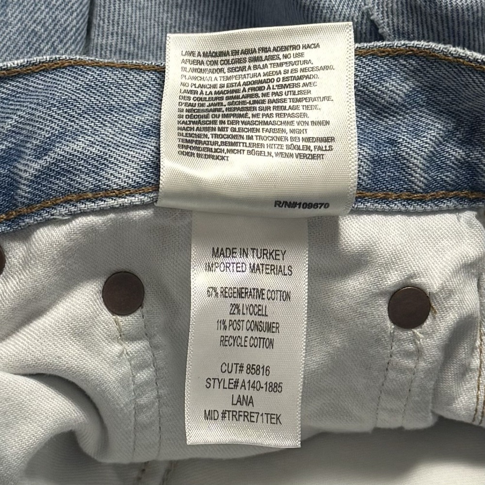 Agolde High Rise Vintage Straight Lightwash Capsule Comfort Luxury Everyday 28 - Picture 9 of 13